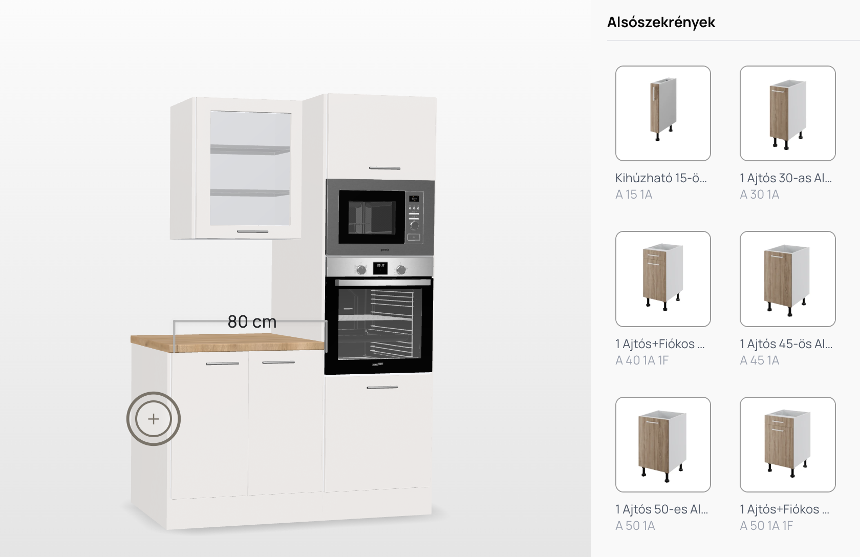 Válaszd ki a konyhabútor elemeket